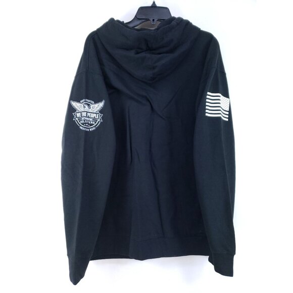 2 We The People Hooded Sweatshirts Mens Size Large Black - Picture 10 of 13